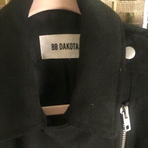 BB Dakota Women's Classic Black Leather Jacket